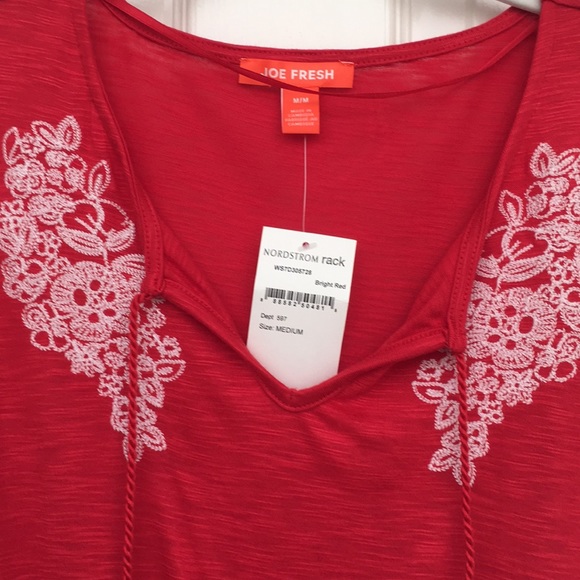 Joe Fresh casual day dress with tassels size M - Picture 3 of 5